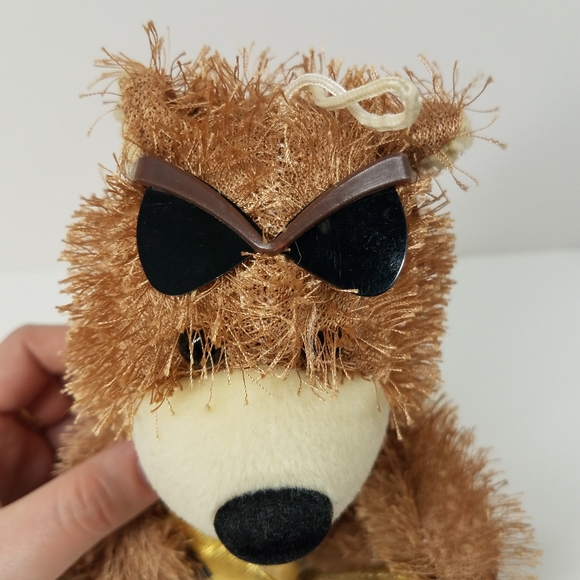 Bear Plush Toy, Dog Plush Toy, Squirrel Plush Keychain, Lot of 3 Stuffed Animals - Picture 7 of 15